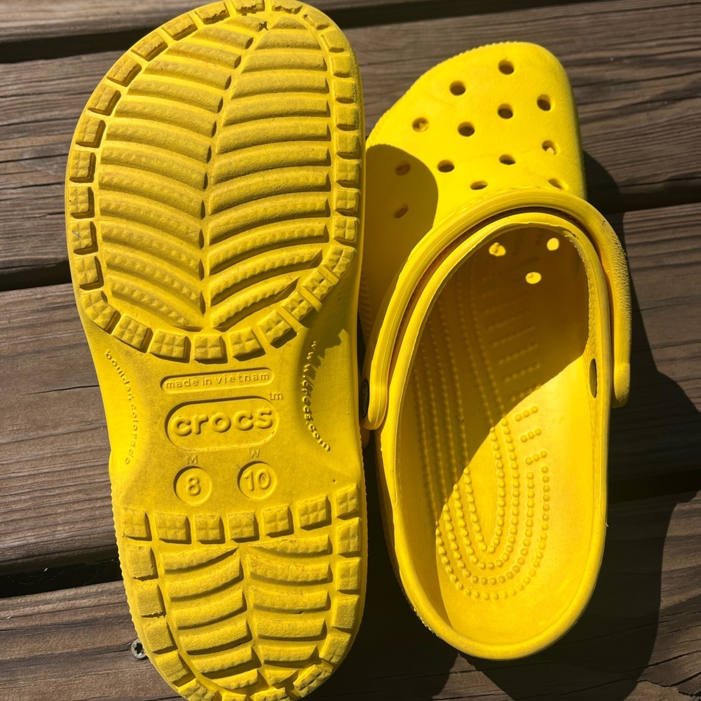 CROCS Vibrant Yellow Sandals - Picture 3 of 6